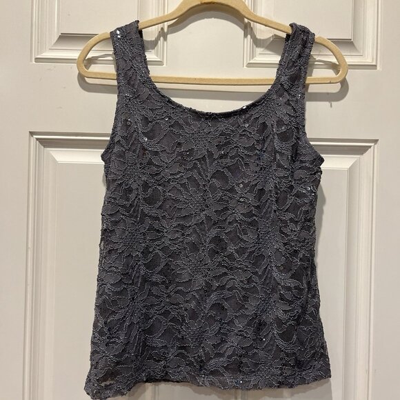 Onyx Nite Sequin Tank Top - Picture 5 of 5